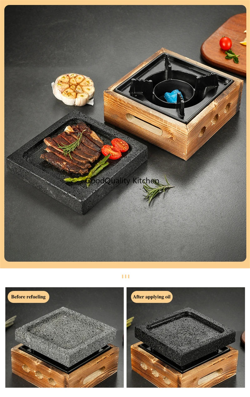 Japanese Barbecue Stove Beef Steak Plate High Temperature