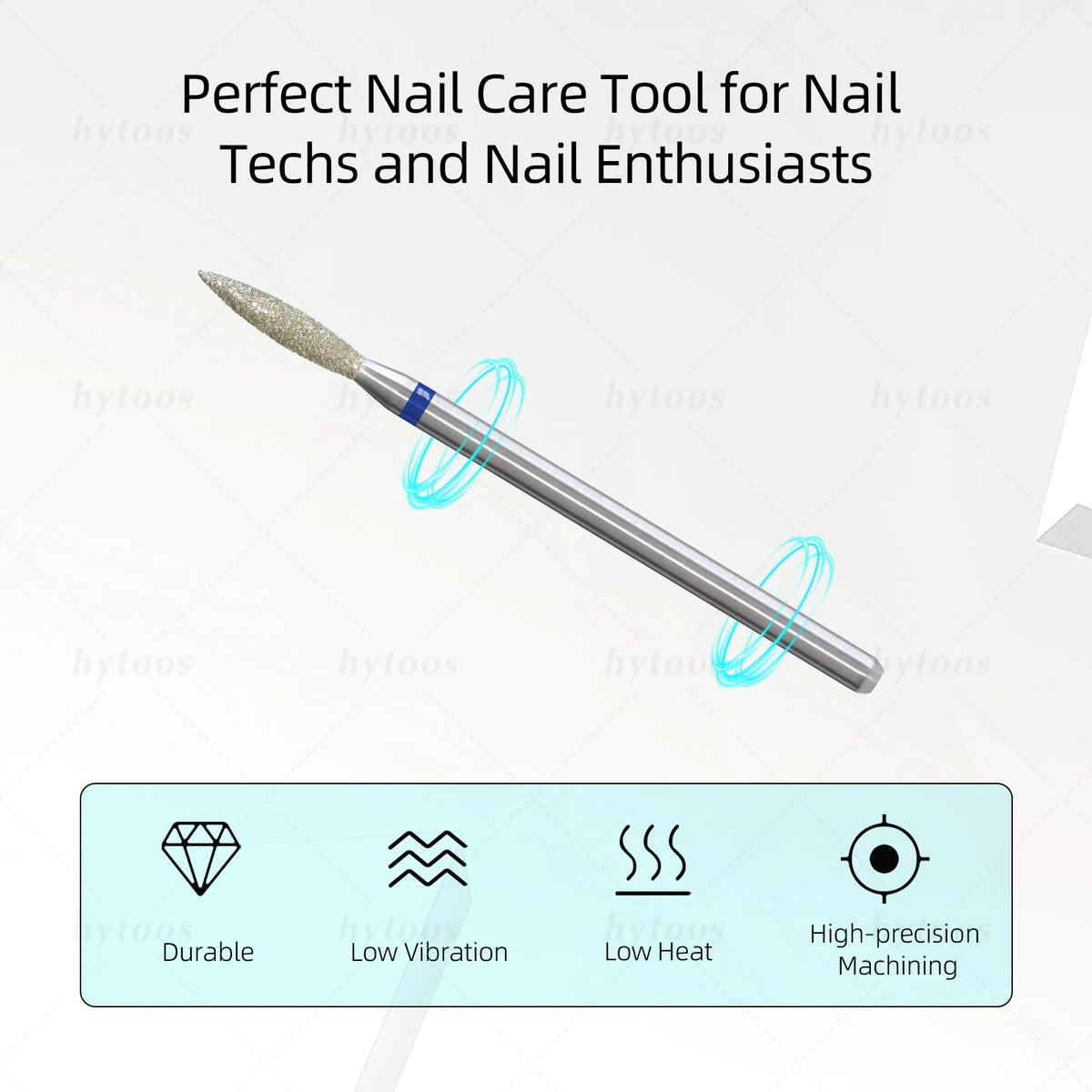 Hytoos Flame Cuticle Clean Diamond Nail Drill Bits
