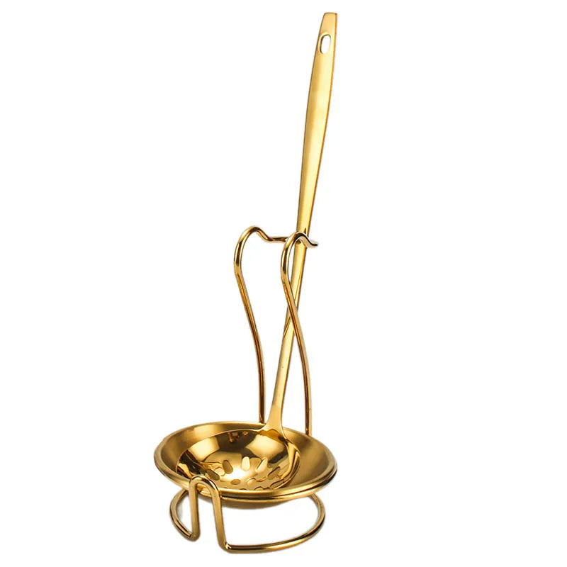 Stainless Steel Tableware Golden Pot Colander Bbq Grilling