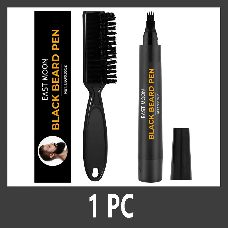 Instant Beard Filler Pen Brush Comb Disposable Waterproof