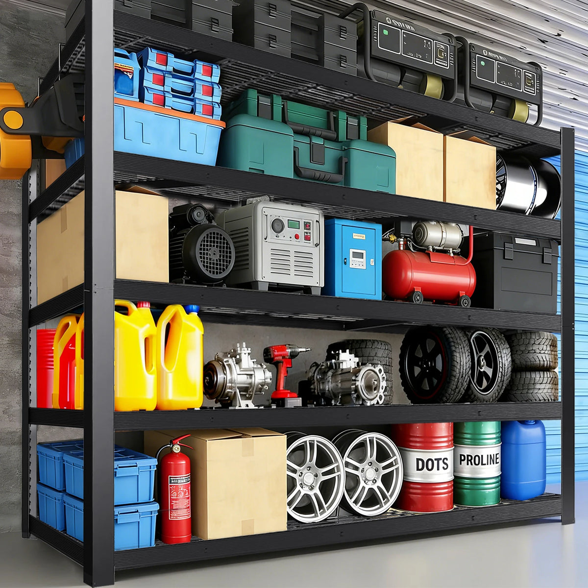 84 Inch Heavy-Duty Metal Storage Rack 2000 Lb