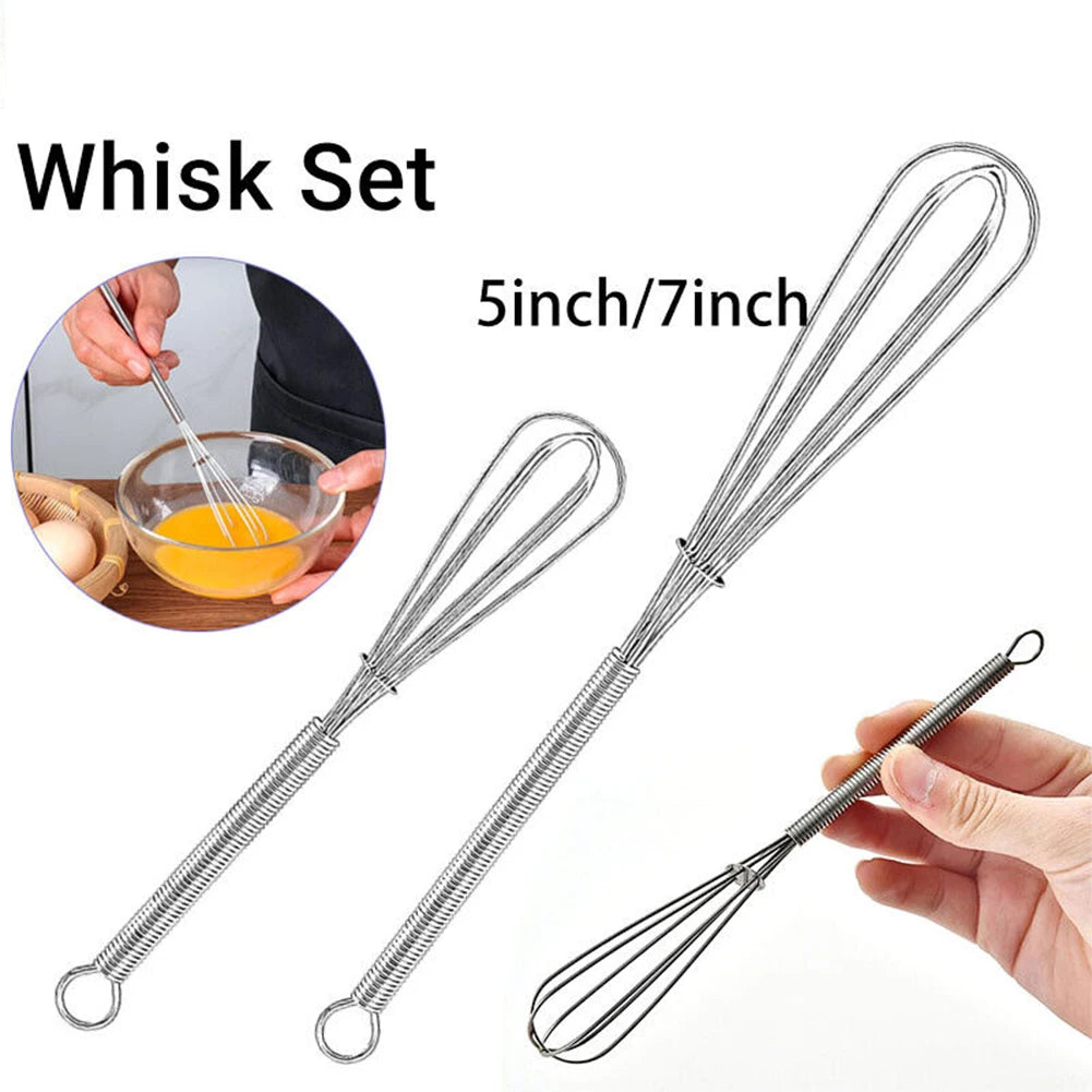 Whisk 5/7 Inch Egg Mixer Cream Whipper Compact