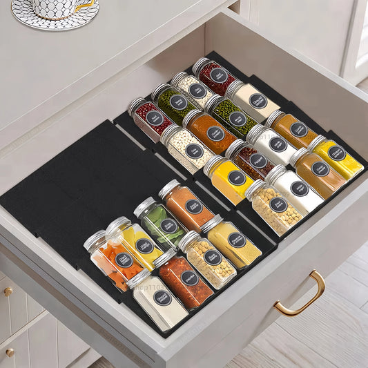 Drawer Spice Racks Layers Adjustable Spice Rack Spice