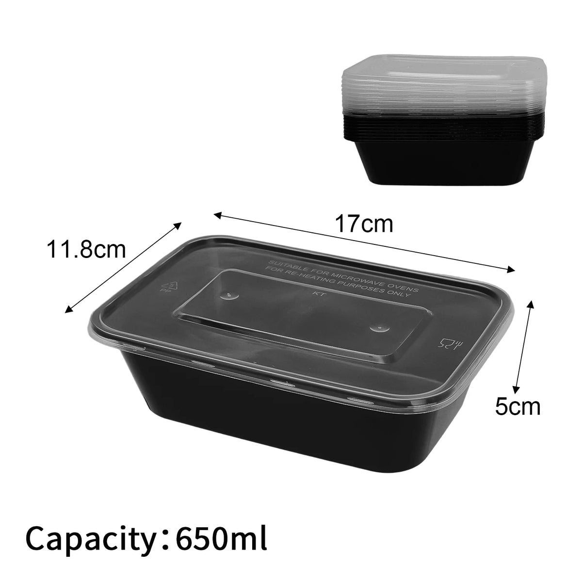 10/20x Food Storage Containers Lids Meal Prep Containers