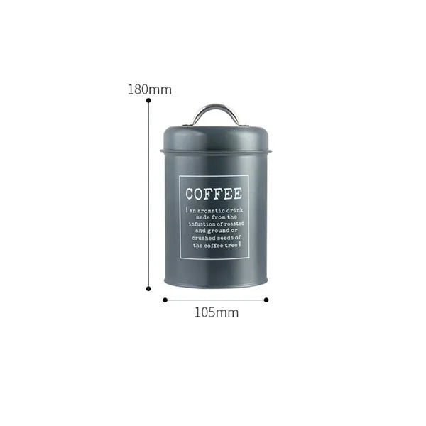 Canisters Coffee Tea Sugar Flour Metal Tin Jars