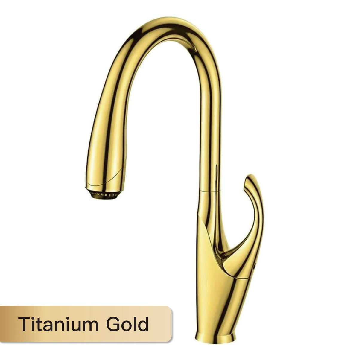 High End Touch Black Faucet Brass Pull Out