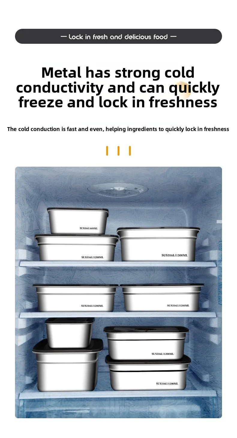 Food Grade 316 Stainless Steel Airtight Container Lid