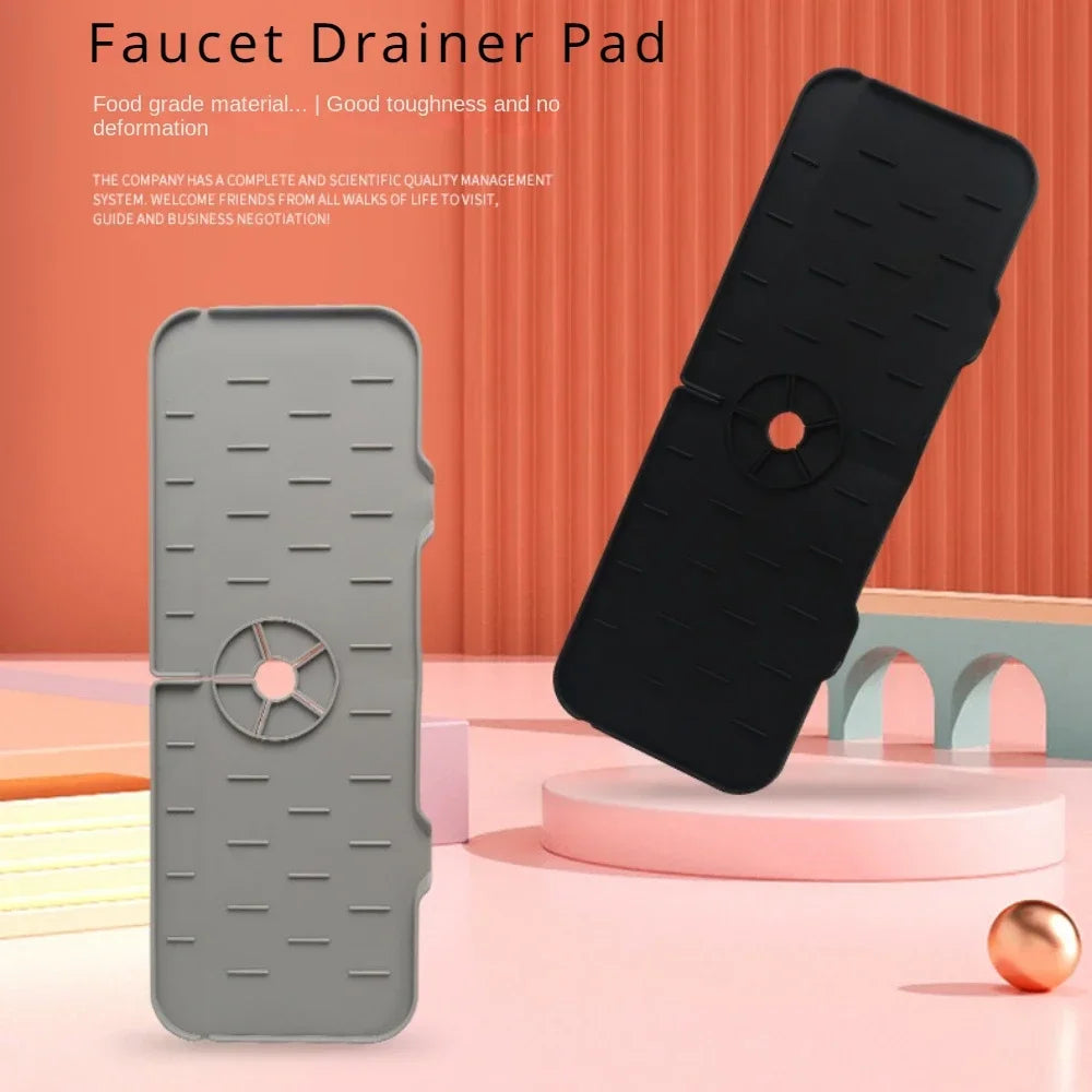 Silicone Mat Gourmet Faucet Accessory Appliance Sponge Rack