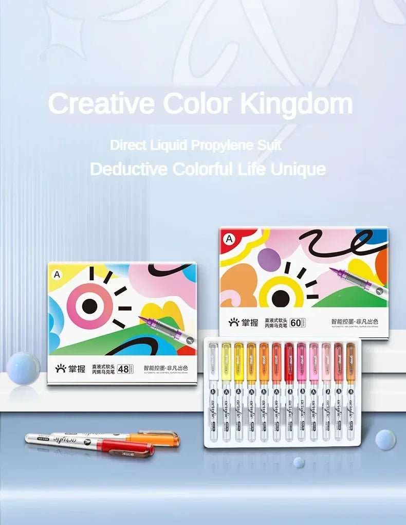 Grasp 120/1 Colors Acrylic Markers Brush Tip Paint