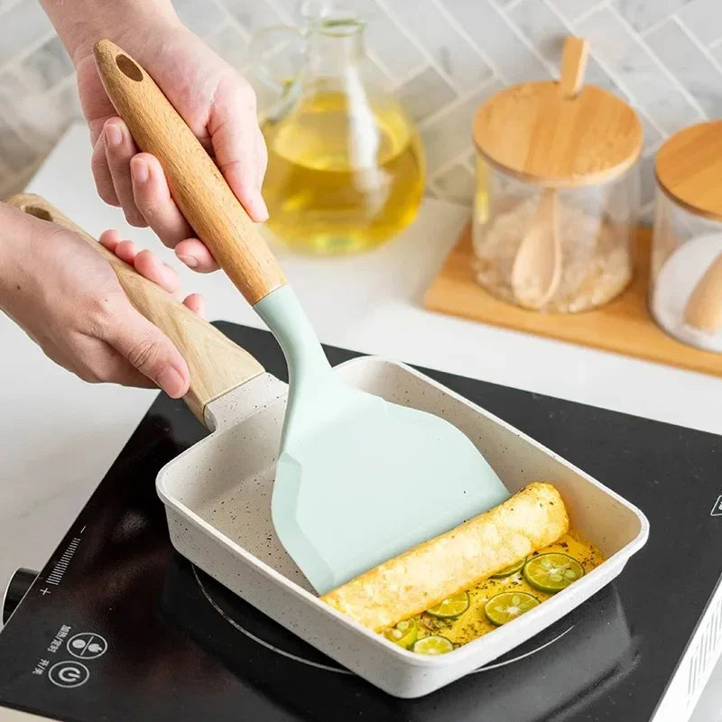 Silicone Spatula Cooking Utensils Beef Meat Egg Scraper