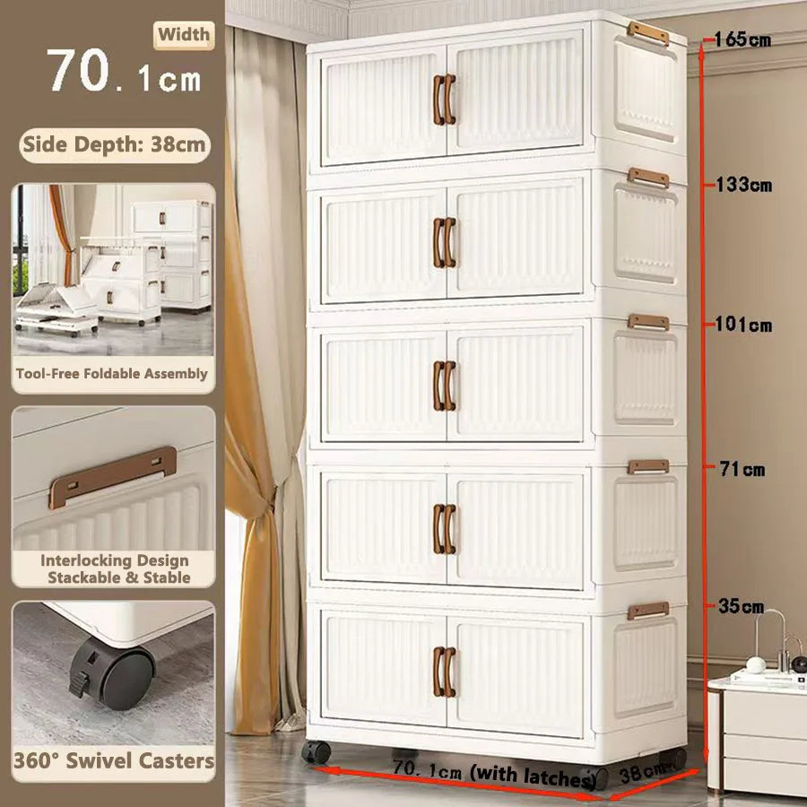 Multi Specification Storage Cabinet Folding Cabinet Clothes Snack