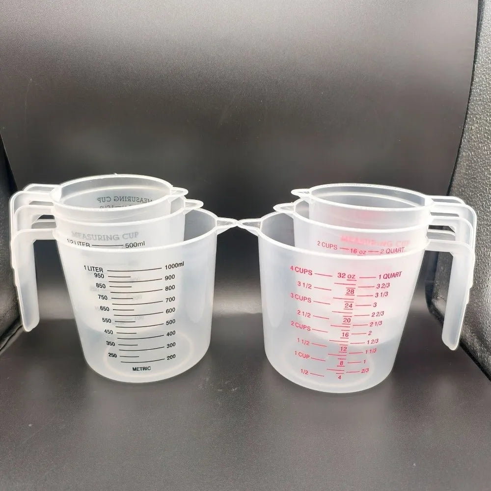 Cup Marking Clear Plastic Measuring Cup Spout Handles