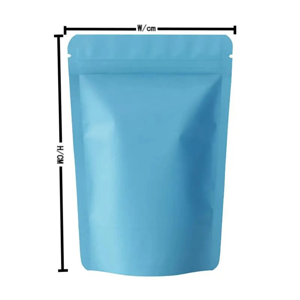 100pcs Durable Moisture Proof Zipper Seal Mylar Bags