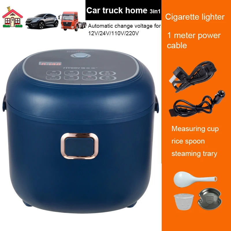 12v/24v Electric Pressure Cooking Pot Car Truck Smart