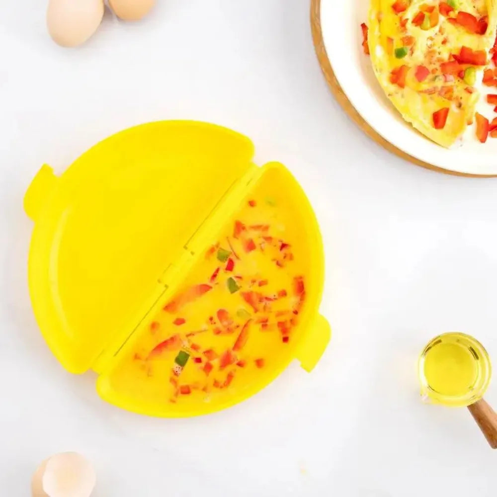 Microwave Omelette Egg Maker Tray Non-Toxic Eggs Steamer