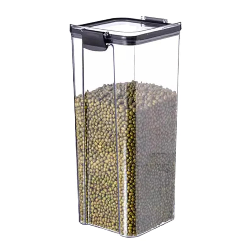 Airtight Sealed Plastic Food Storage Box Transparent Cereal