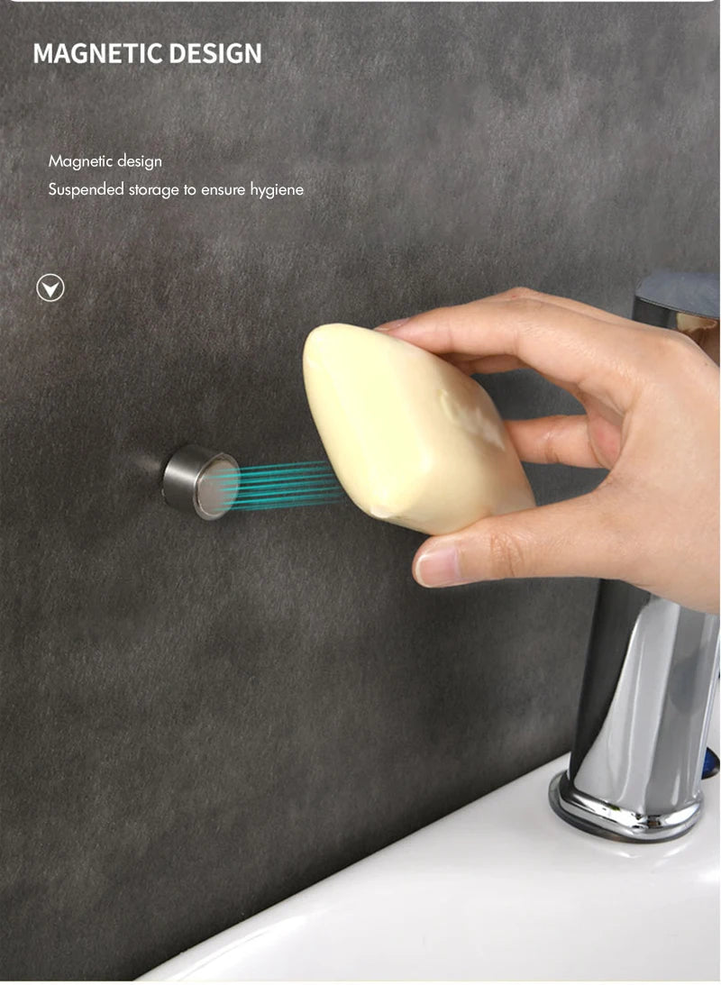 Magnetic Soap Holder Soap Organizer Bathroom Magnet Soap