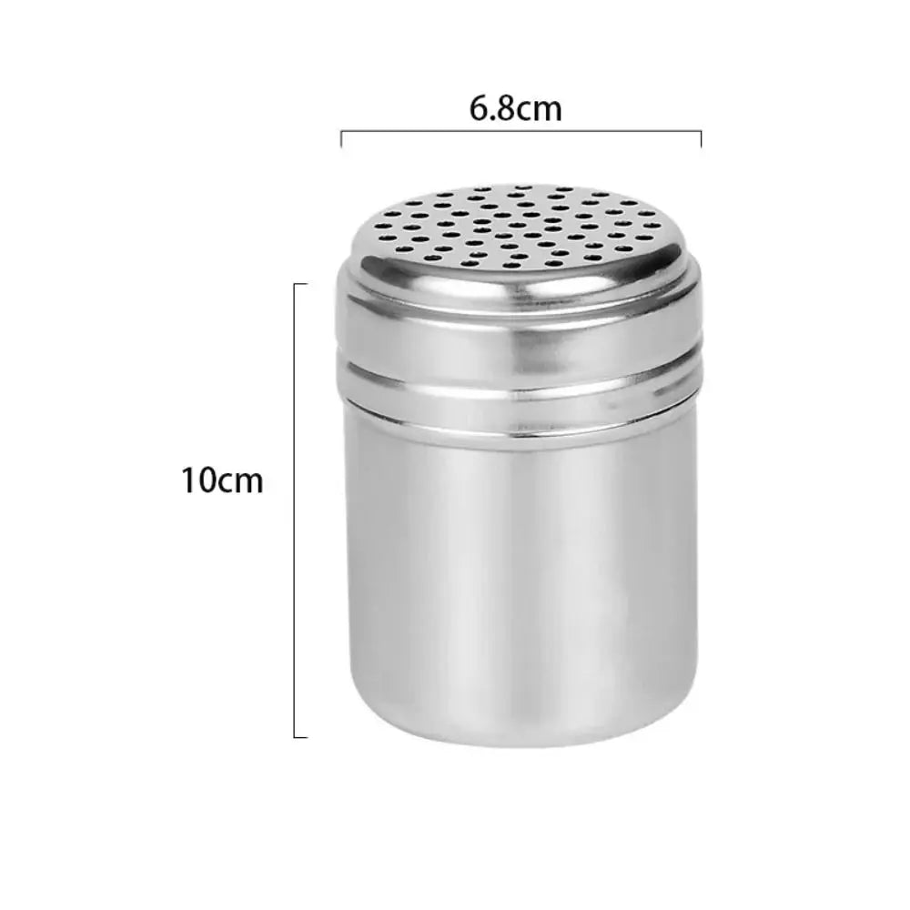 Stainless Steel Salt Sugar Bottle Rotating Cover Seasoning
