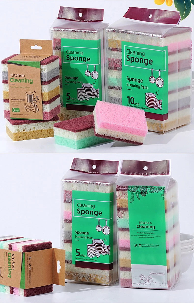 High Density Sponge Cleaning Cloth Dishwashing Cloth Non