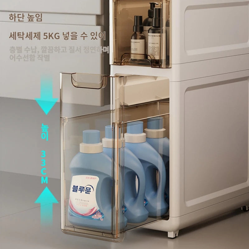 Drawer Type Bathroom Gap Cabinet Shelf Waterproof Storage