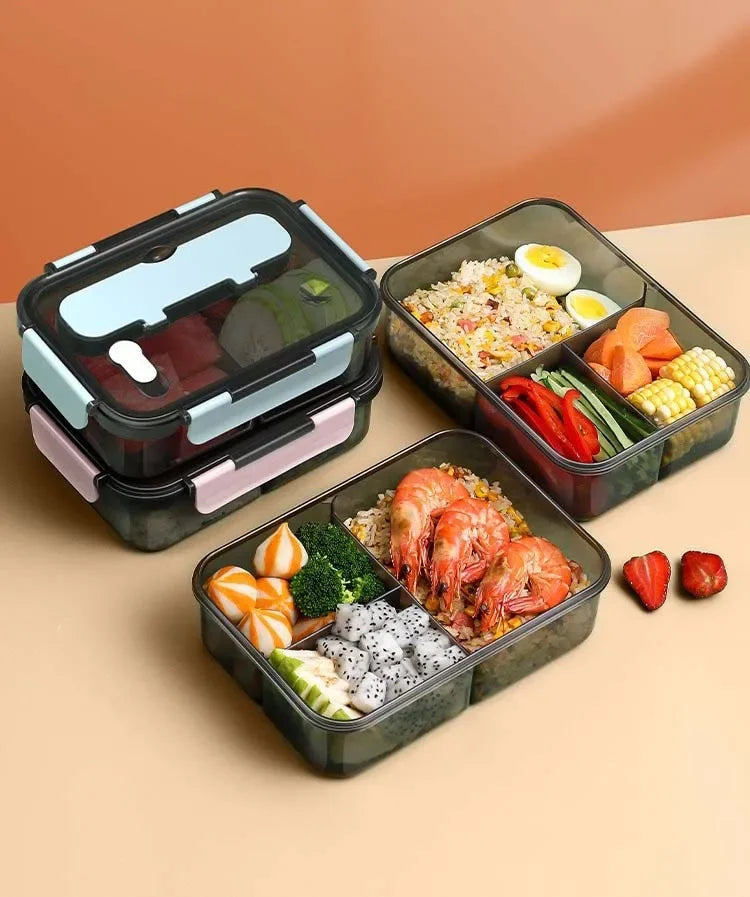 Compartment 1500ml Lunch Box Kids Students Office Bento
