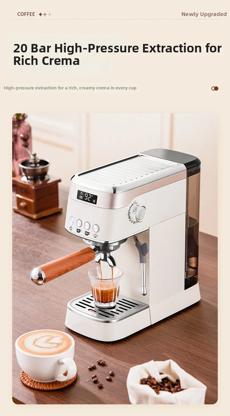 Pro Semi-Automatic Espresso Machine 20bar Pressure Compact Small
