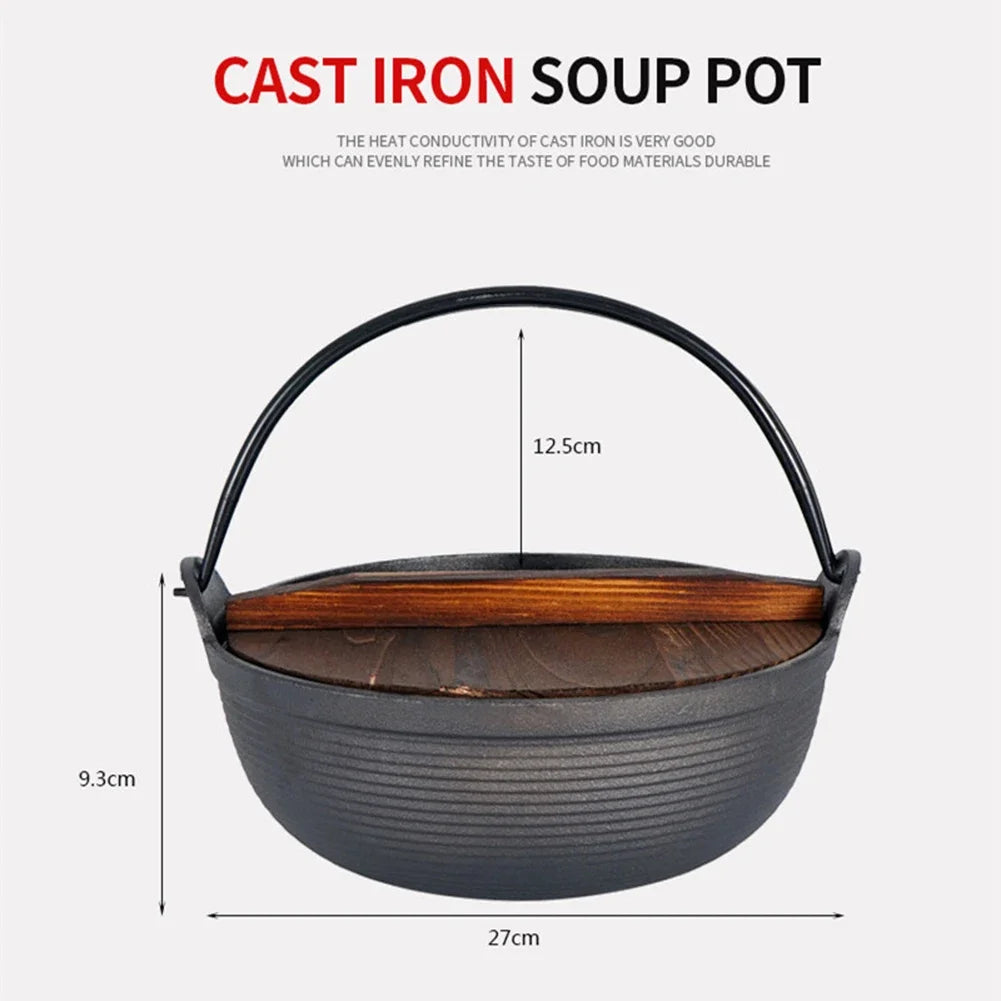 Soup Pot Multi-Functional Outdoor Camping Stew Soup Cast