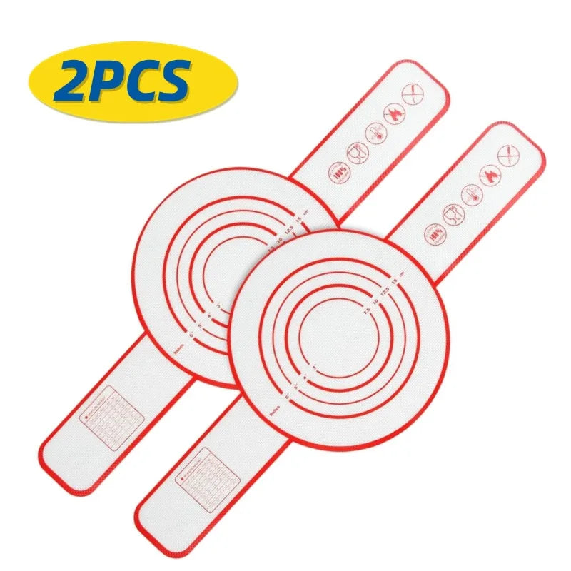 Silicone Baking Mat Long Handles Kneading Pad Dough