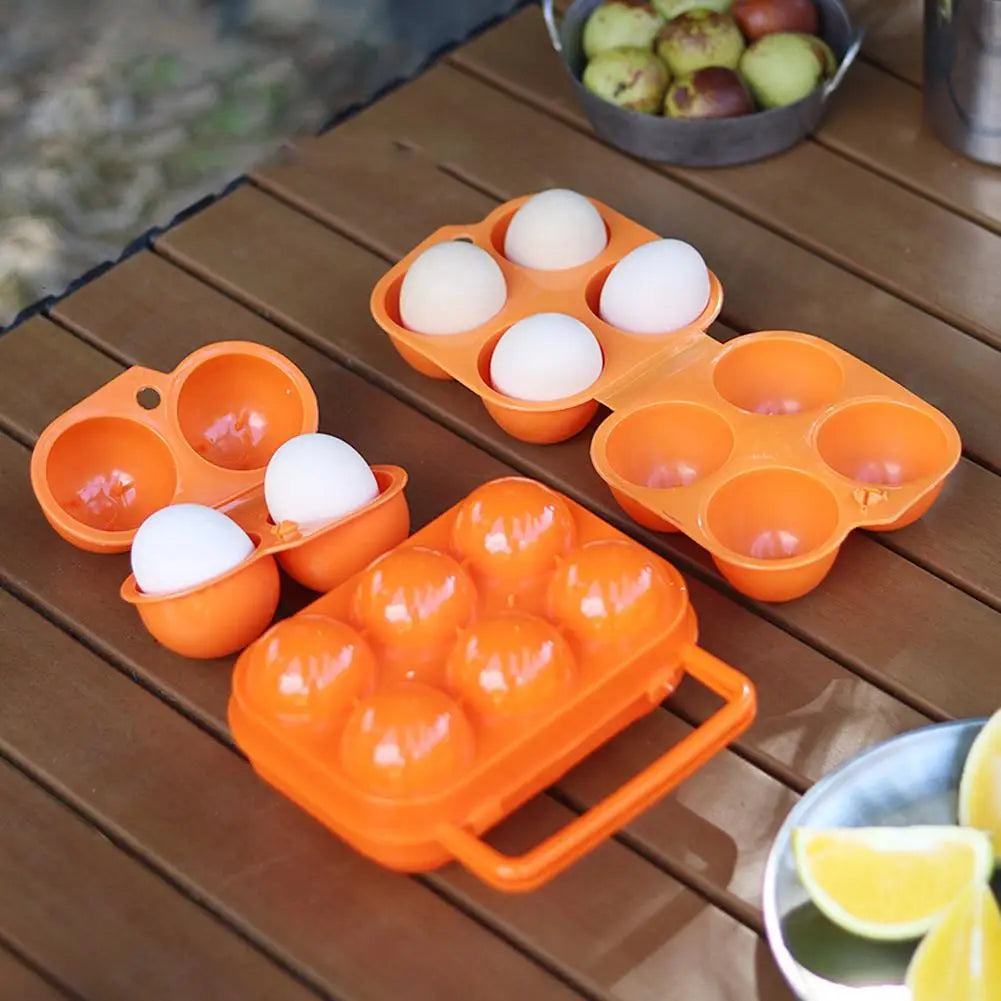 2/4/6 Grid Egg Storage Box Container Plastic Egg