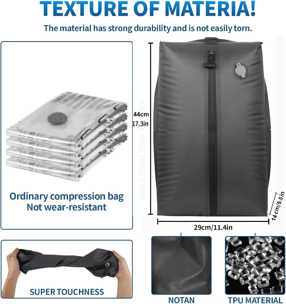 17l 28l 35l 40l Travel Vacuum Bag Reusable