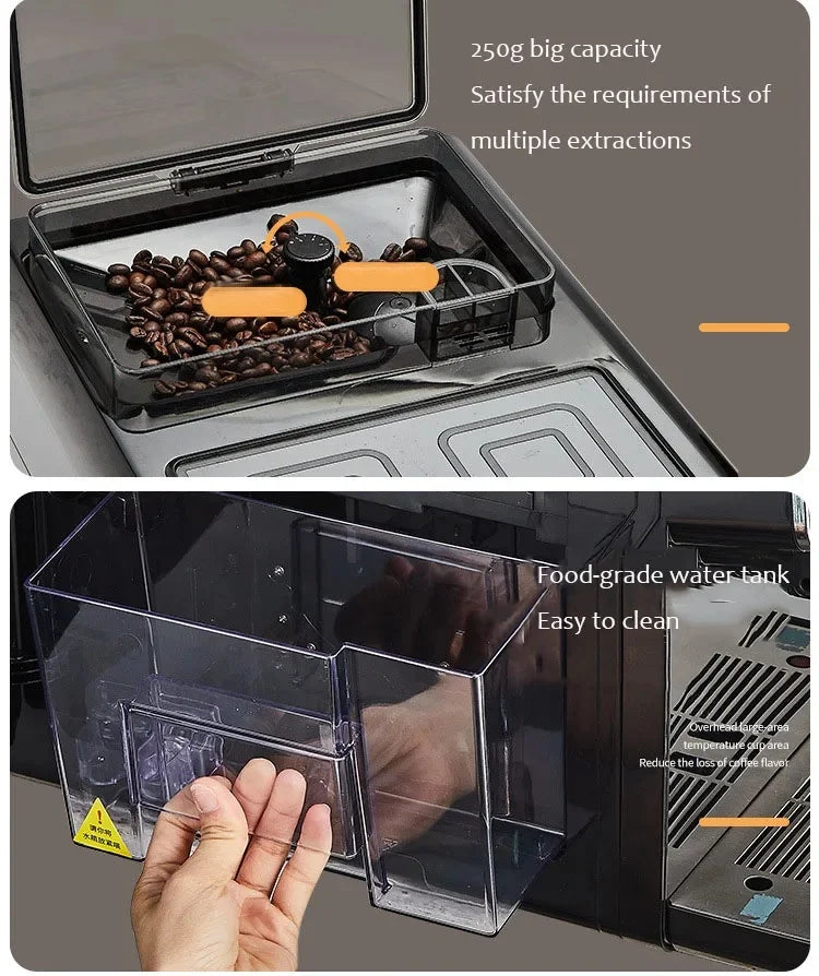 220v Fresh Ground Coffee Machine Fully Automatic Espresso