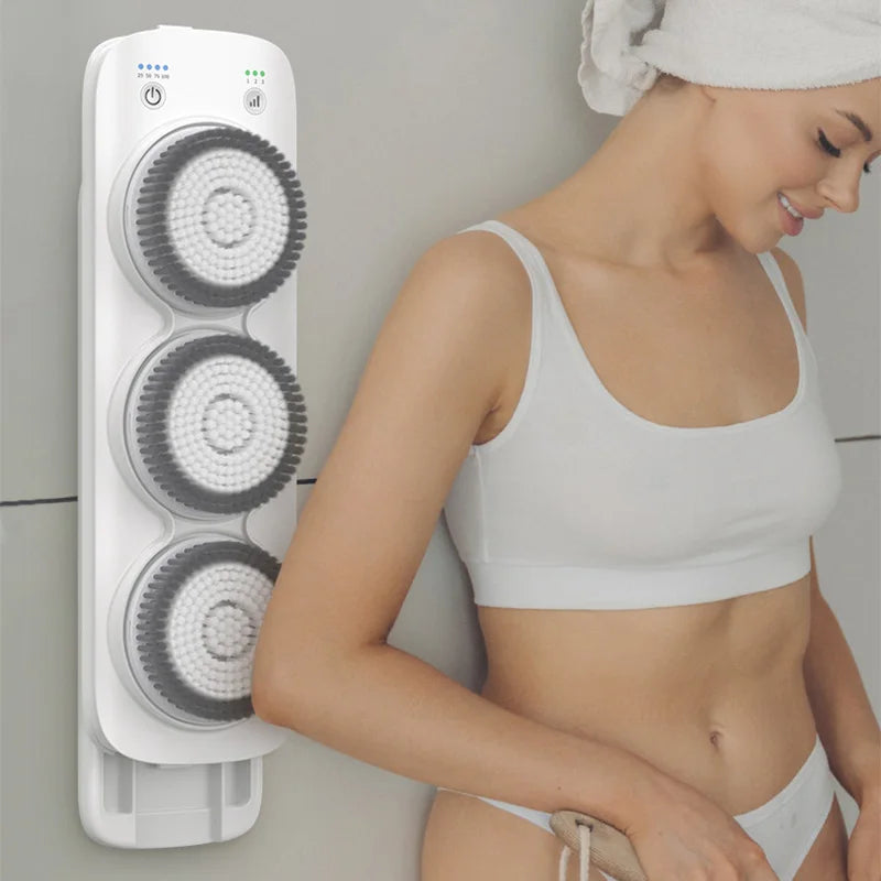 Electric Body Brush Back Scrubber Wall-Mounted Body Brush