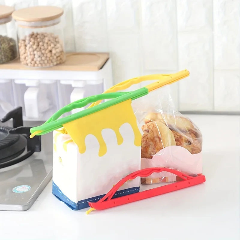 2pcs Plastic Bag Sealer Sealing Clip Reusable Food