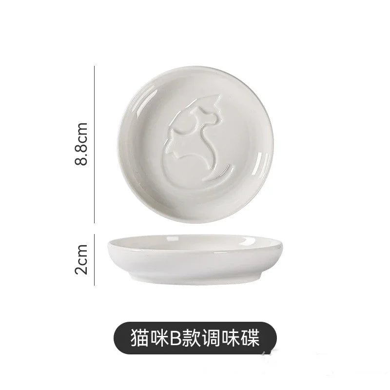 1pcs Ceramic Taste Dish Animal Small Plate Creative