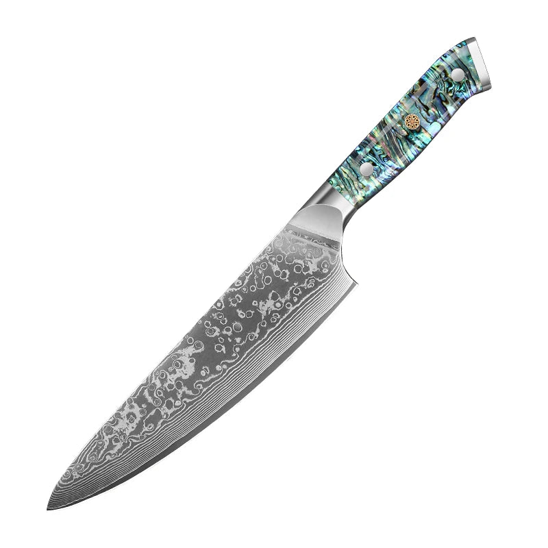1-7 Chef Knife Super Sharp Japanese Damascus Steel
