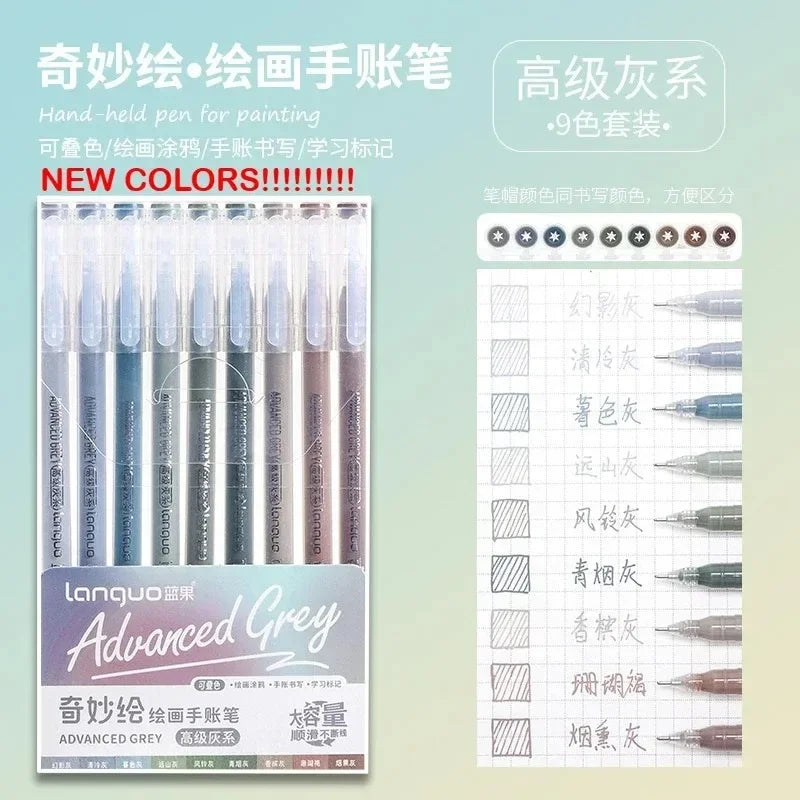 Languo 240/9 Colors Direct Liquid Acrylic Paint Pens