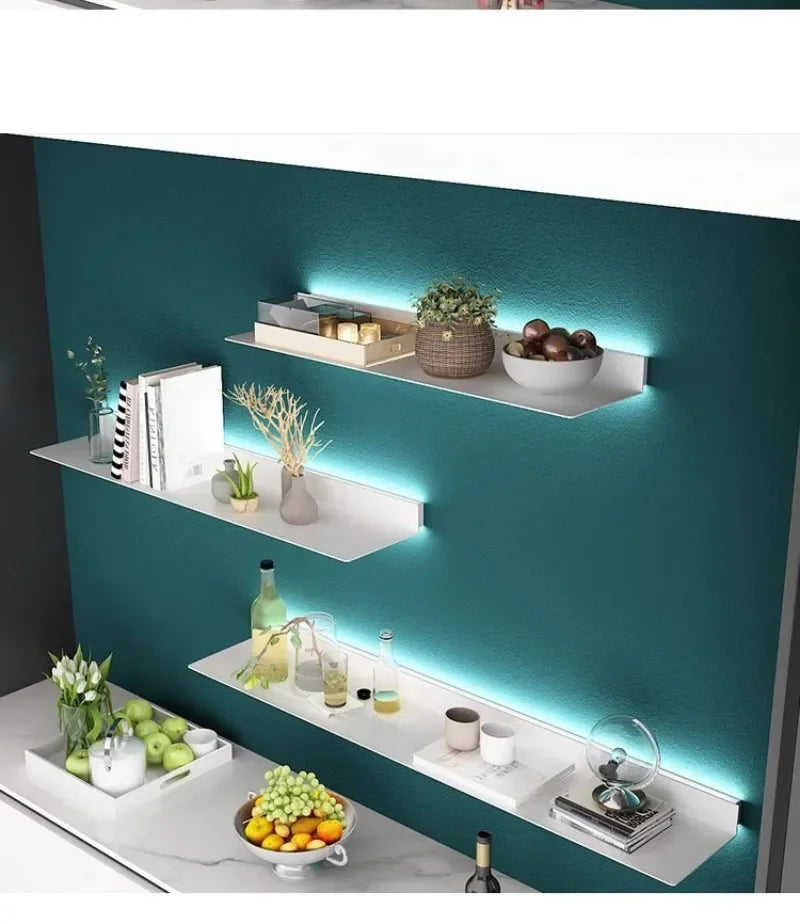Iron Floating Wall Shelf Storage Organizer Shelves Bathroom