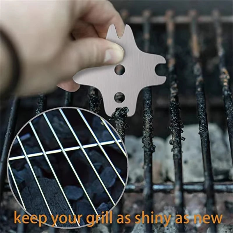 Metal Bbq Grills Grate Cleaner Cleaning Barbecue Scraper