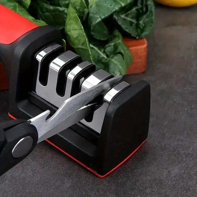 3/4 Segment Knife Sharpener Sharpening Stone Non Slip