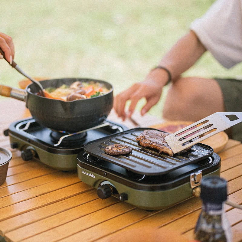 Naturehike Folding Double Gas Furnace Outdoor Cookware Camping