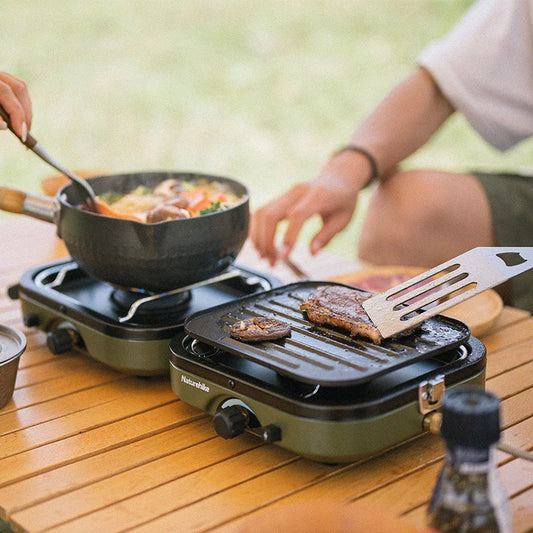 Naturehike Folding Double Gas Furnace Outdoor Cookware Camping