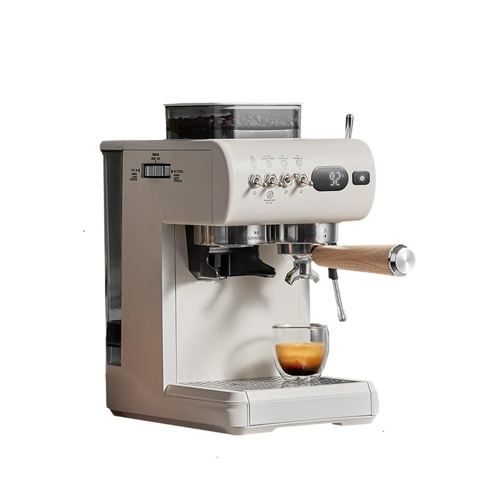 Semi-Automatic Espresso Machine Built-In Grinder & Cold Dual