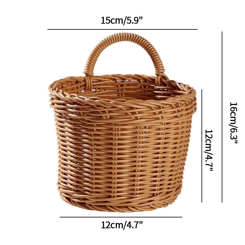 Organizer Wall Hanging Storage Basket Woven Basket Decorative