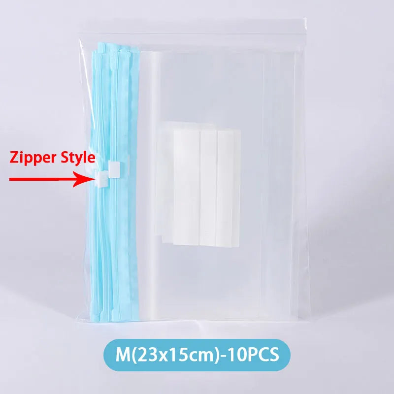 Reusable Zipper Bag Stand Up Zip Shut Plastic