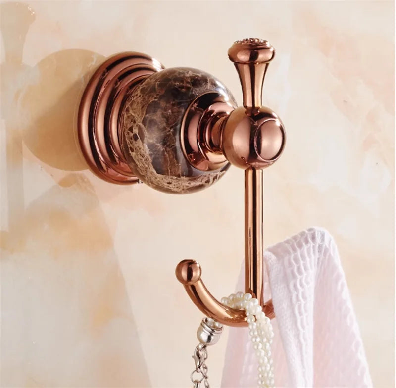 Bathroom Bath Shelf Rose Gold Paper Holder Towel