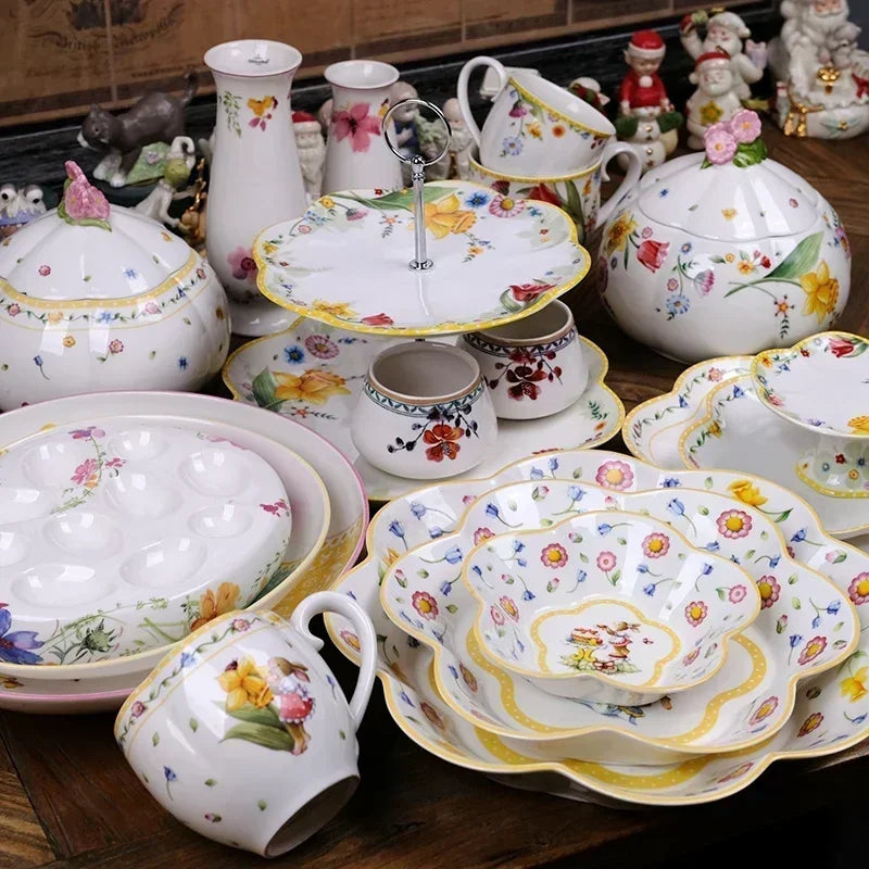 German Weibao Christmas Tableware Flat Plate Round Dinner