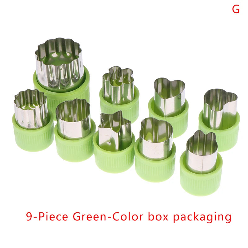 1set Multi-Style Vegetables Cookie Cutter Embossing Mould Cook