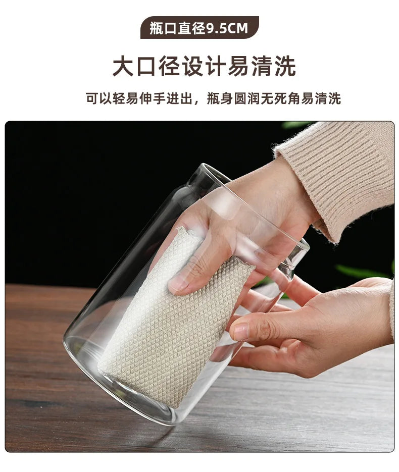 Coffee Beans Vacuum Sealed Tank Glass Sealed Jar