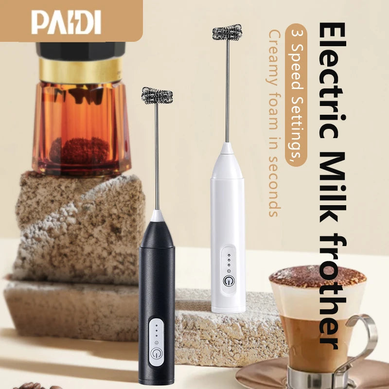 Minl Mik Frother Usb Rechargeable Speeds Foam Maker
