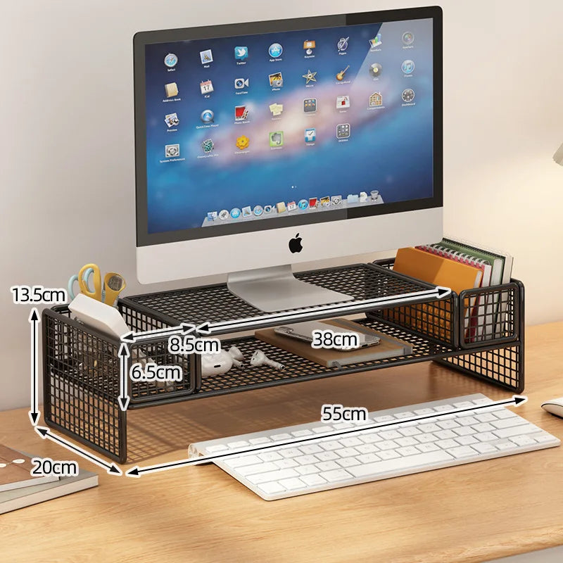 Height Adjustable Computer Stand Desk Monitor Laptop Cooling
